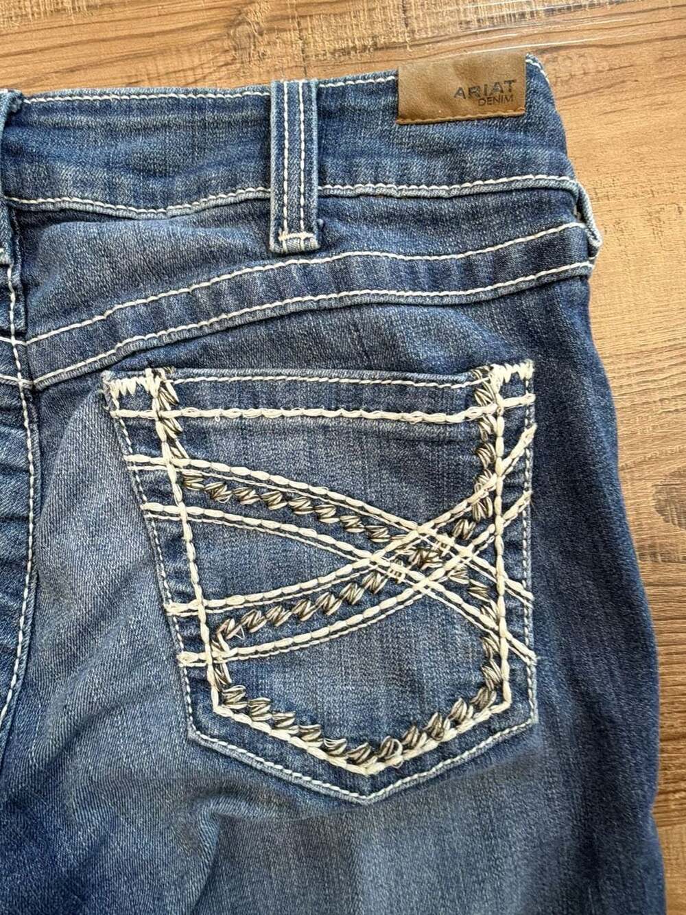 Ariat Women's Mid Rise Entwined Trouser Jeans 32L Western Rodeo - Picture 9 of 9